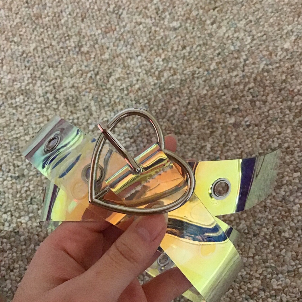 Holographic Heart Belt